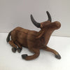 Beautifully hand carved timber Cow