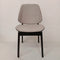 Lisbon Dining Chair Black Frame Pewter (light grey) Fabric