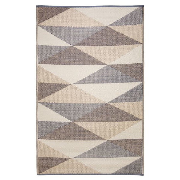 Monaco Champagne Beige and Cream Multicoloured Modern  Recycled Plastic Outdoor Rug