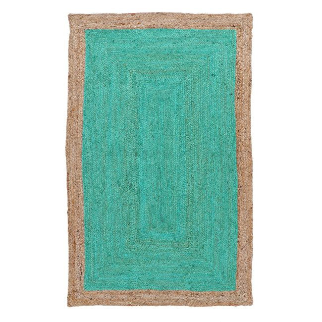 Phoenix Sea Green Jute Rug– Bohemio Furniture