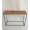 Semoy Iron and Sal Wood Console Table 100cm