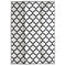 Tangier Black and White Recycled Plastic Outdoor Rug