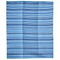Zenith Blue Stripes Recycled Plastic Outdoor Rug